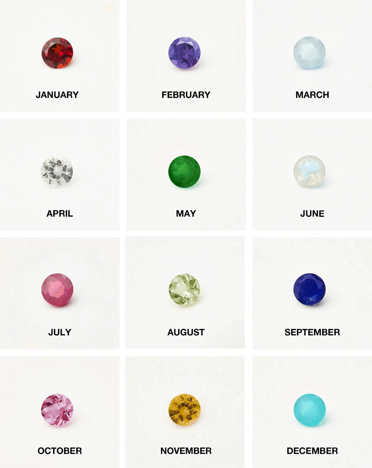 April Birthstone Necklace & Charm Earrings Set | Sterling Silver