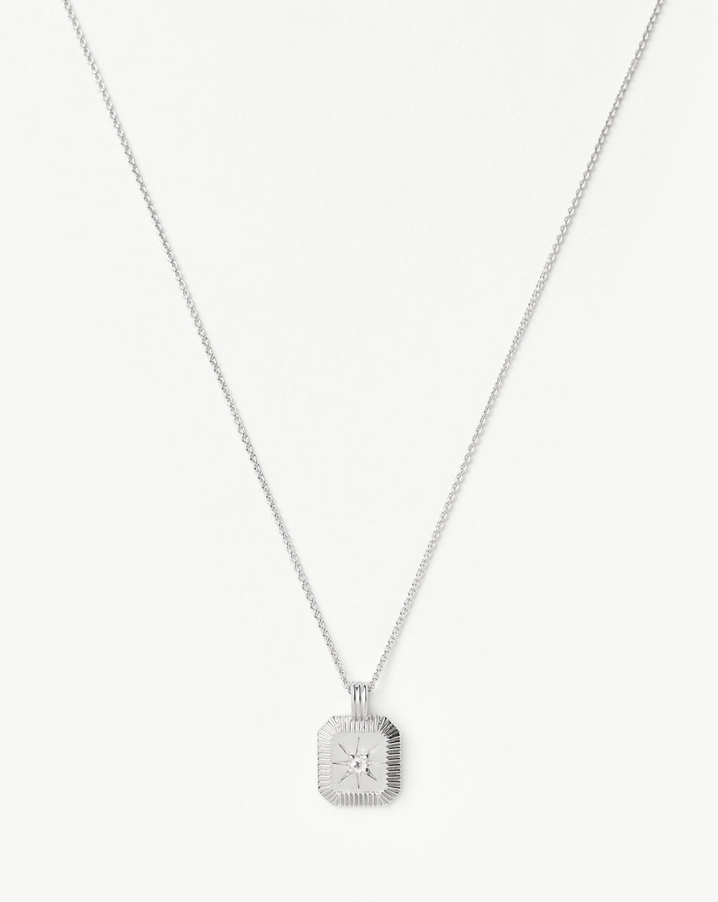 April Birthstone Pendant Necklace | Crystal/April