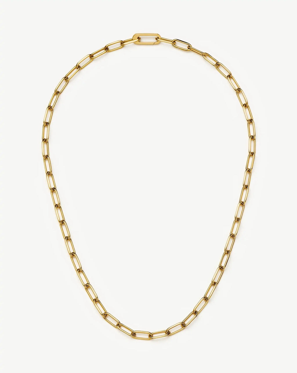 Classic Paperclip Chain Necklace | 18k Gold Plated