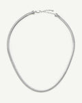 Classic Snake Chain Necklace | Silver Plated