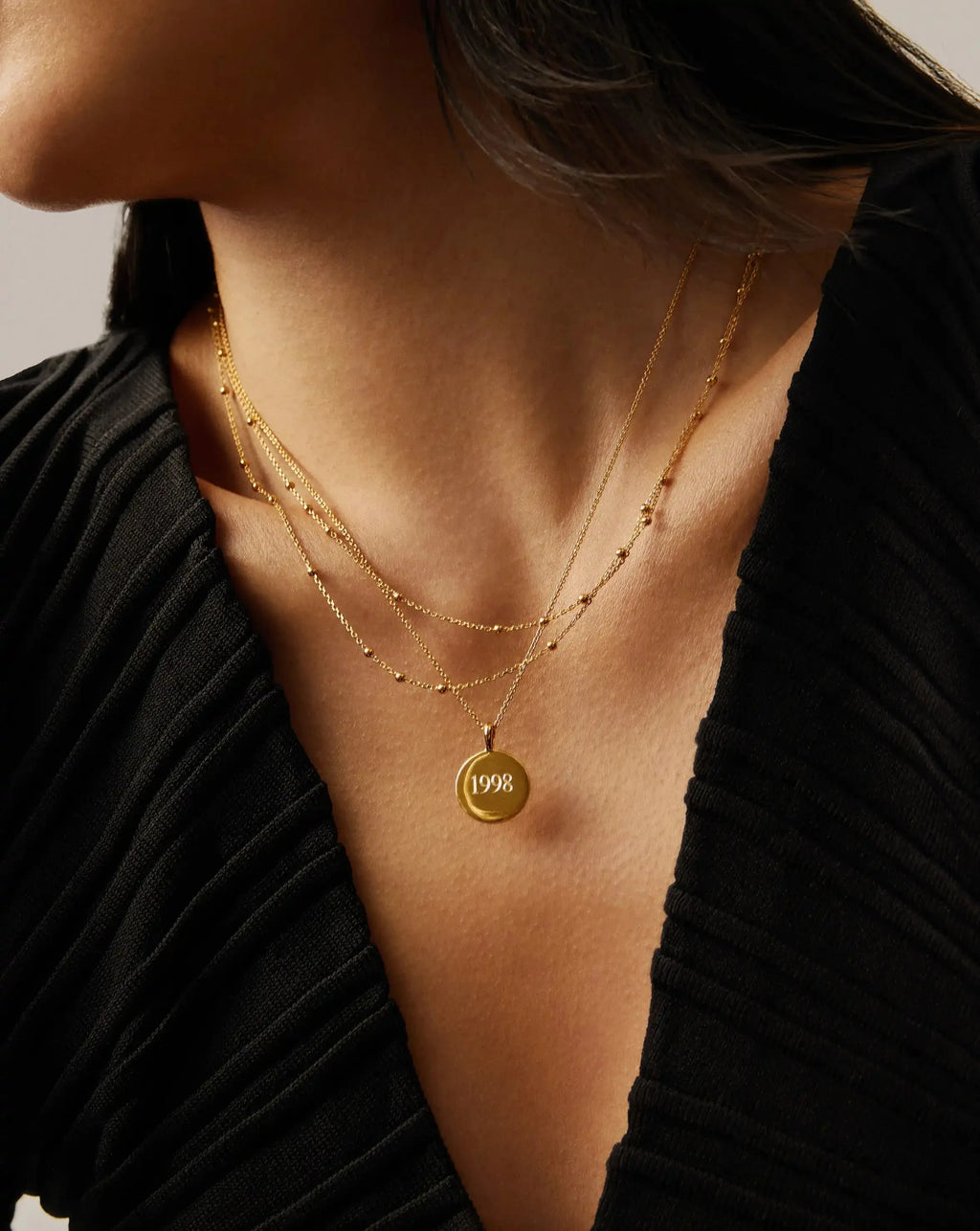 Engravable Round Necklace