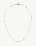 Solid Gold Classic Paperclip Chain Necklace | 14k Solid Gold