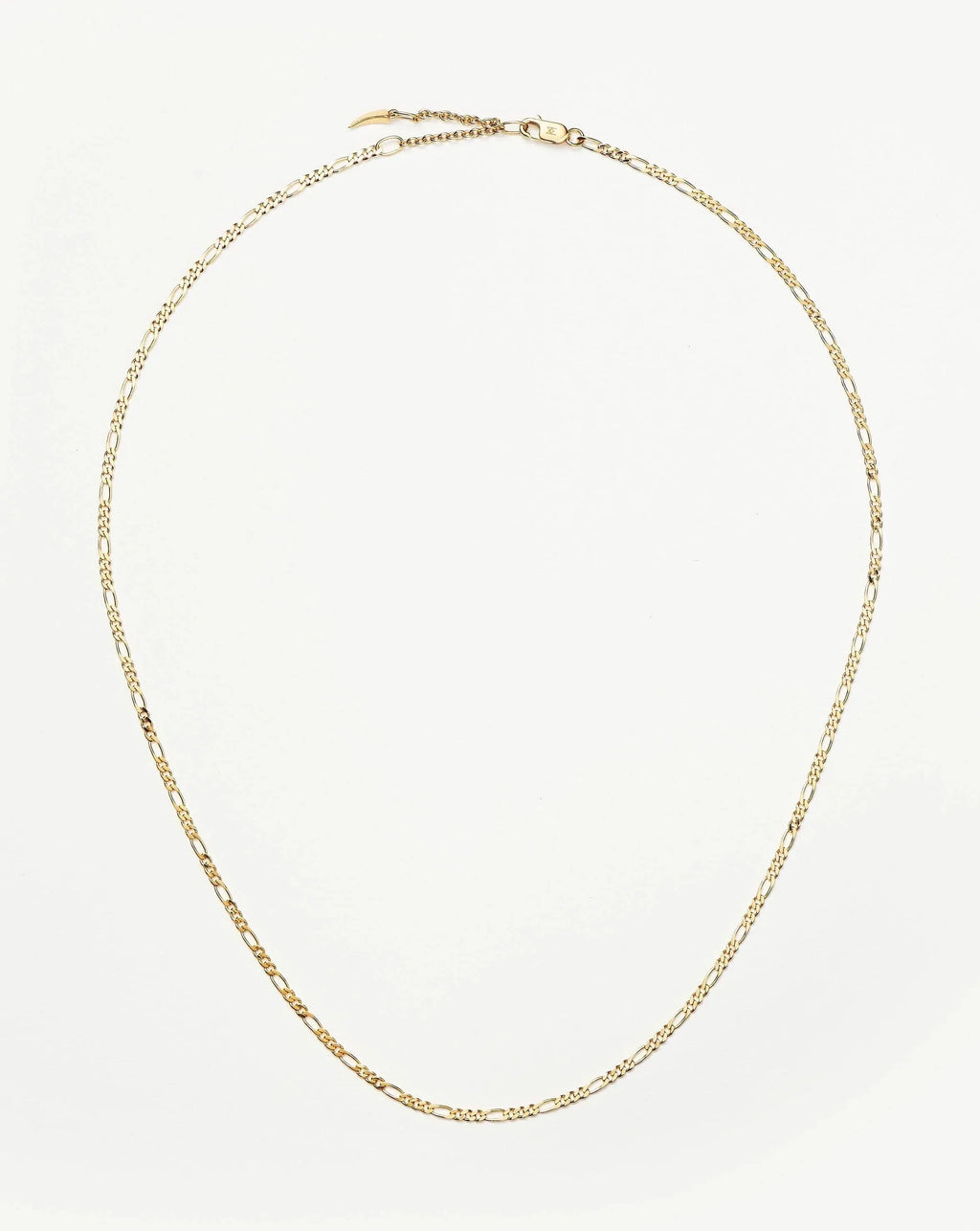 Solid Gold Figaro Chain Necklace