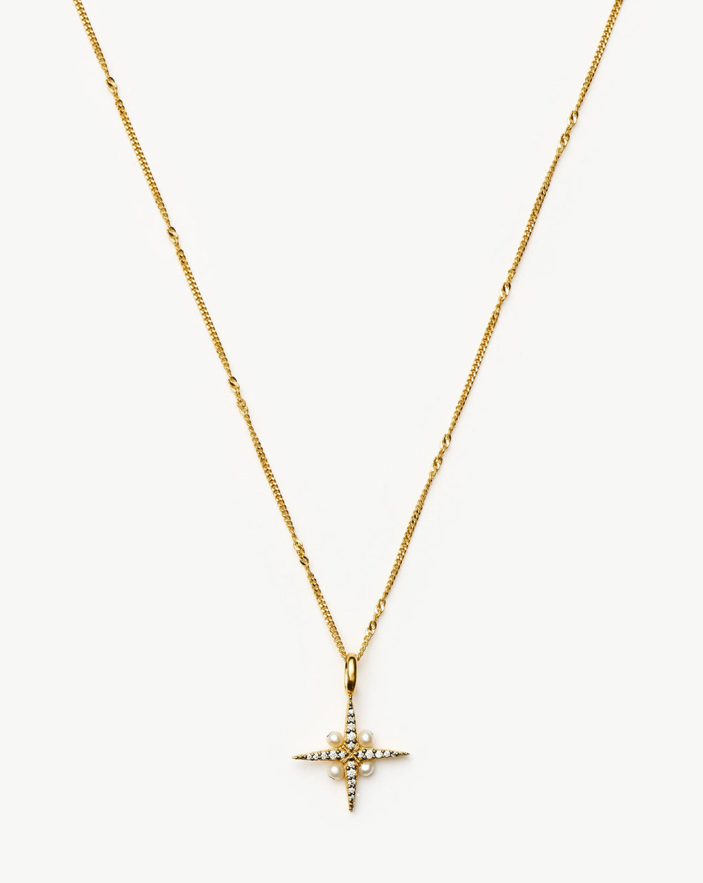 Harris Reed North Star Pearl Necklace | 18k Gold Vermeil/Pearl