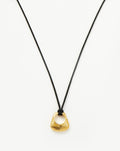 Hera Ridge Pendant Cord Necklace | 18k Gold Plated