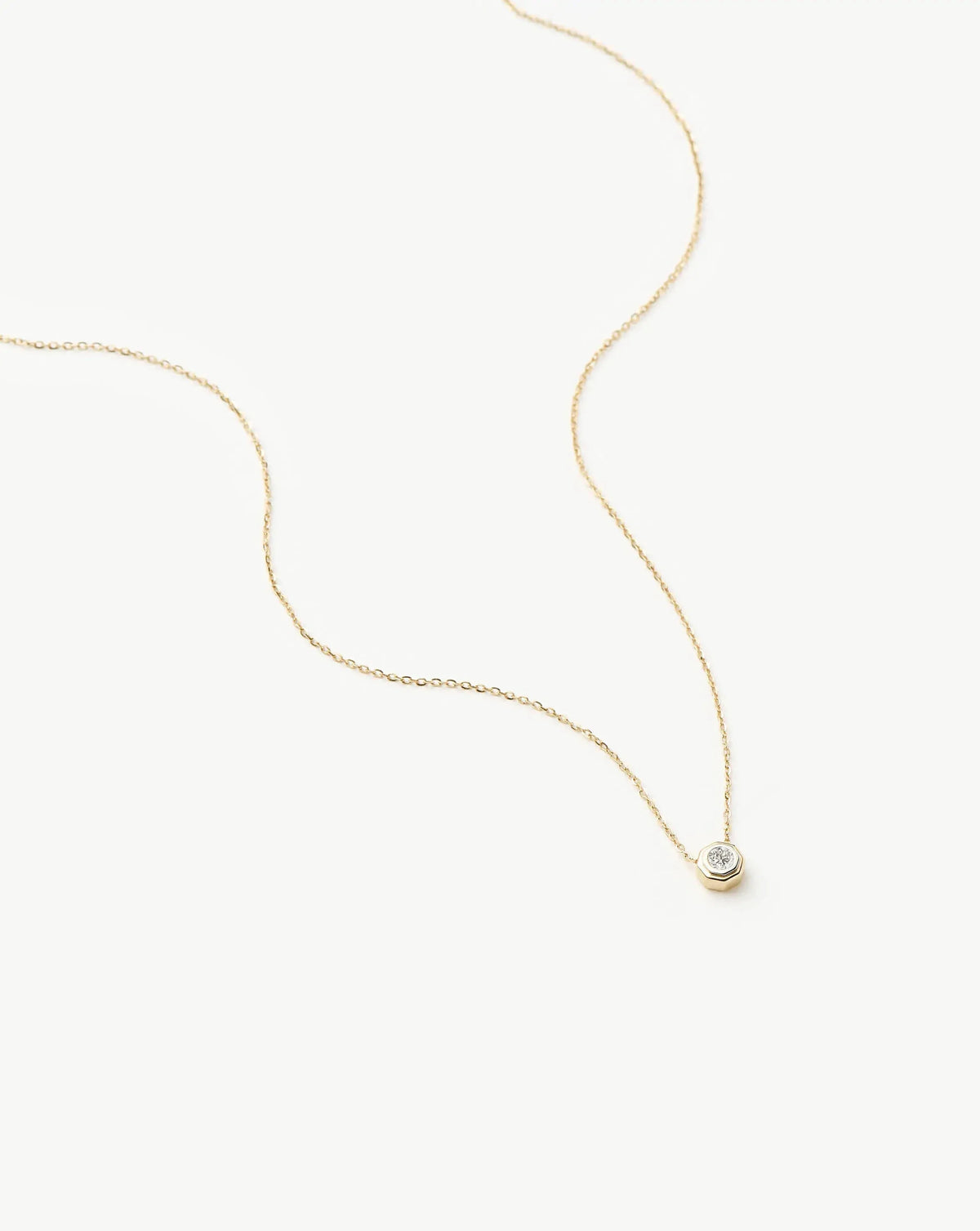Lucy Williams Solid Gold Diamond Pendant Necklace | 14k Solid Gold/Lab Grown Diamond