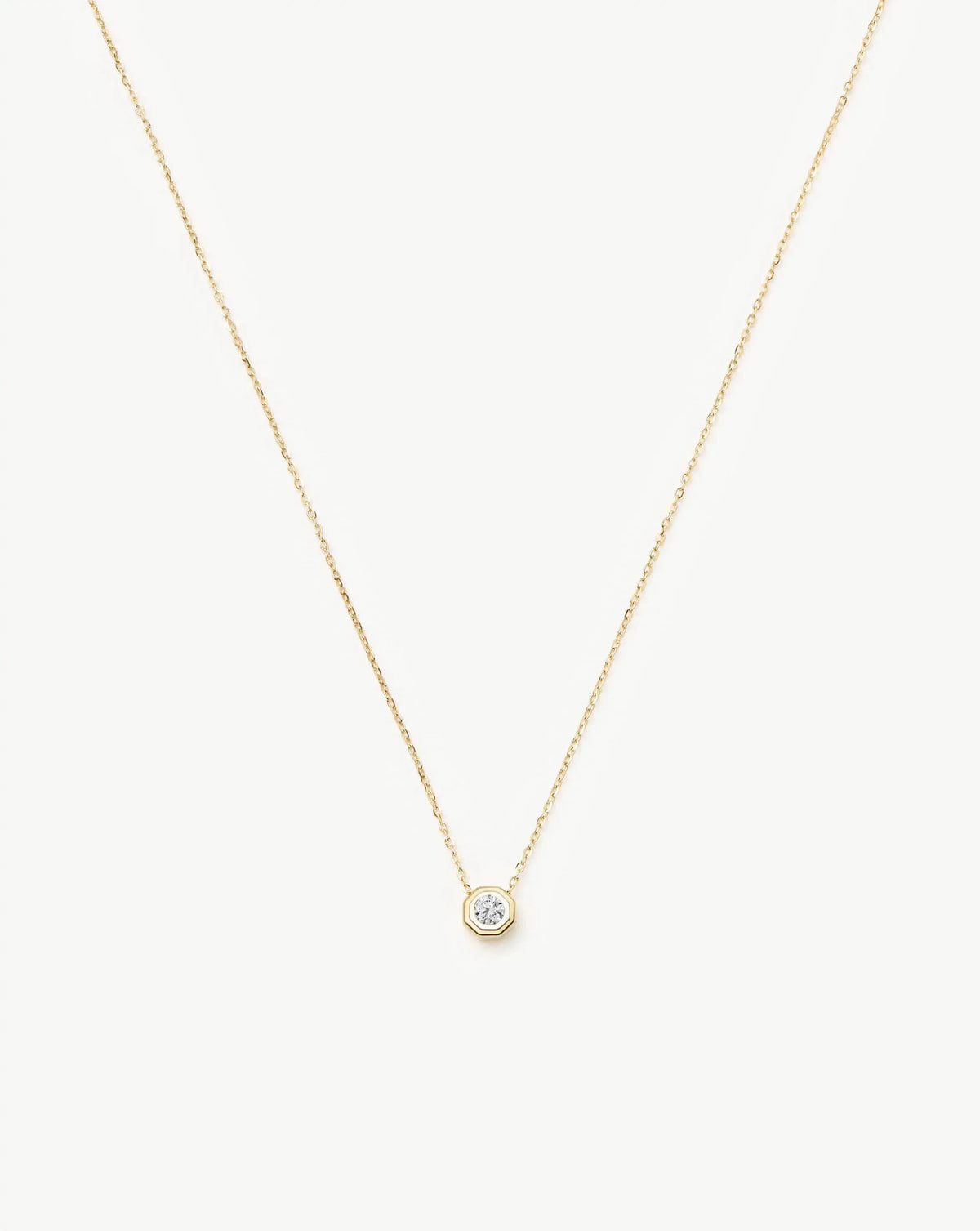 Lucy Williams Solid Gold Diamond Pendant Necklace | 14k Solid Gold/Lab Grown Diamond