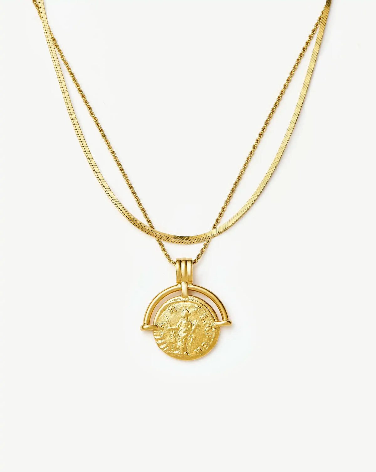 The Roman Arc Necklace Set | 18k Gold Plated /  18k Gold Plated Vermeil