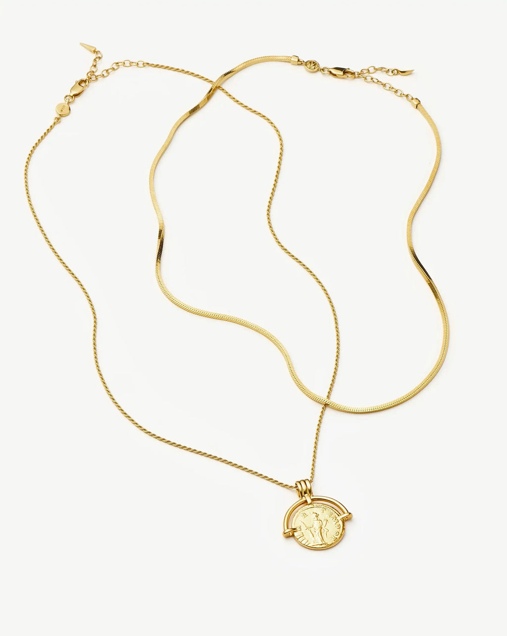 The Roman Arc Necklace Set | 18k Gold Plated /  18k Gold Plated Vermeil