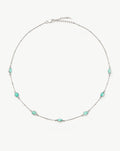 Magma Gemstone Charm Choker | Sterling Silver/Amazonite