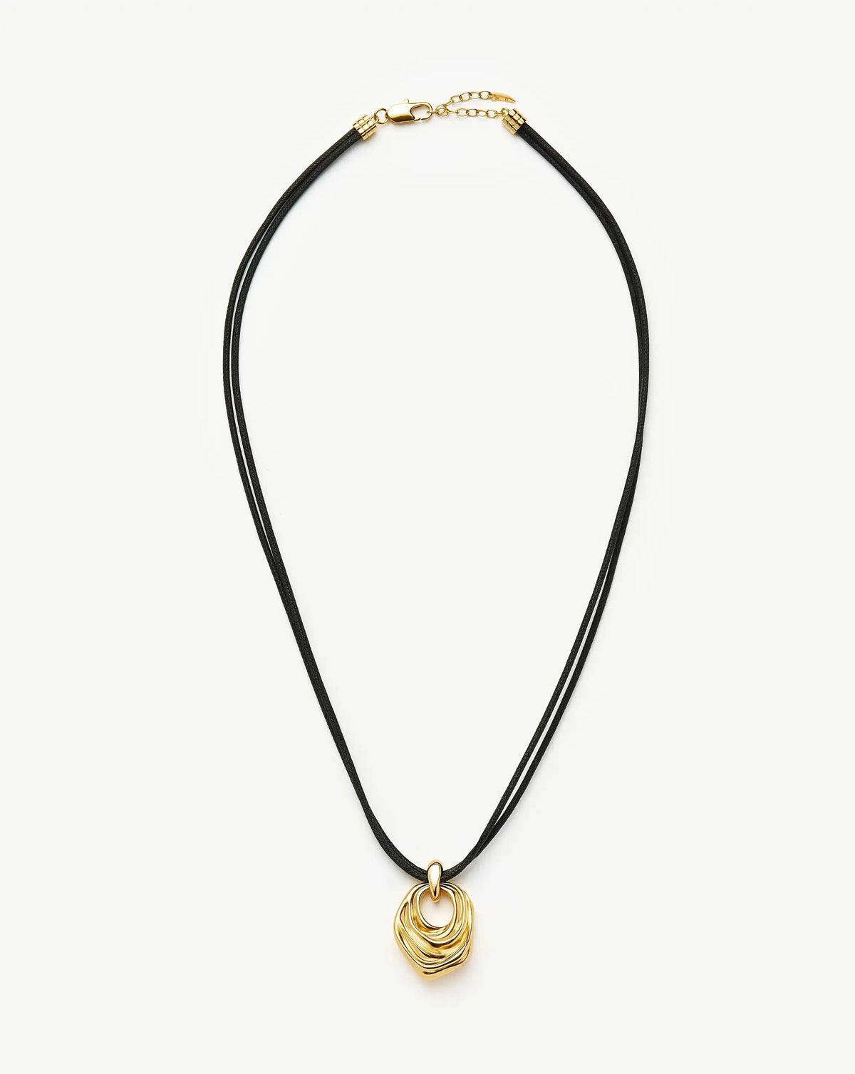 MARKGONG Draped Statement Cord Necklace | 18k Gold Plated
