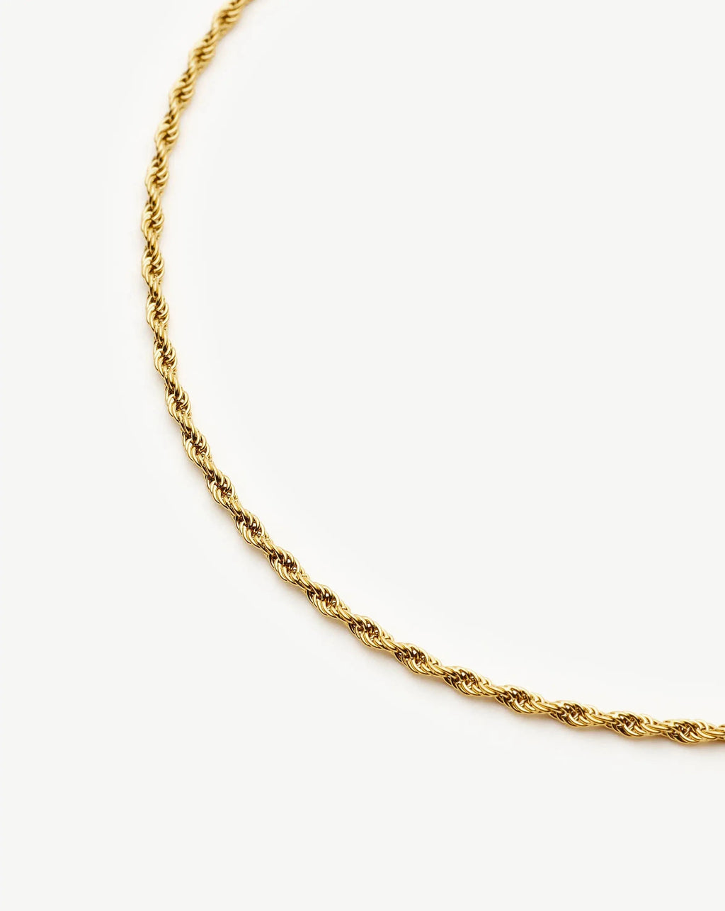 Medium Rope Chain Necklace | 18k Gold Plated