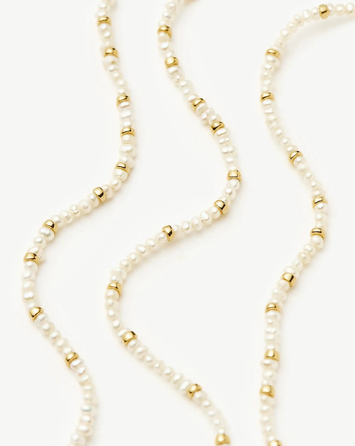 Micro Pearl Beaded Necklace | 18k Gold Plated/Pearl