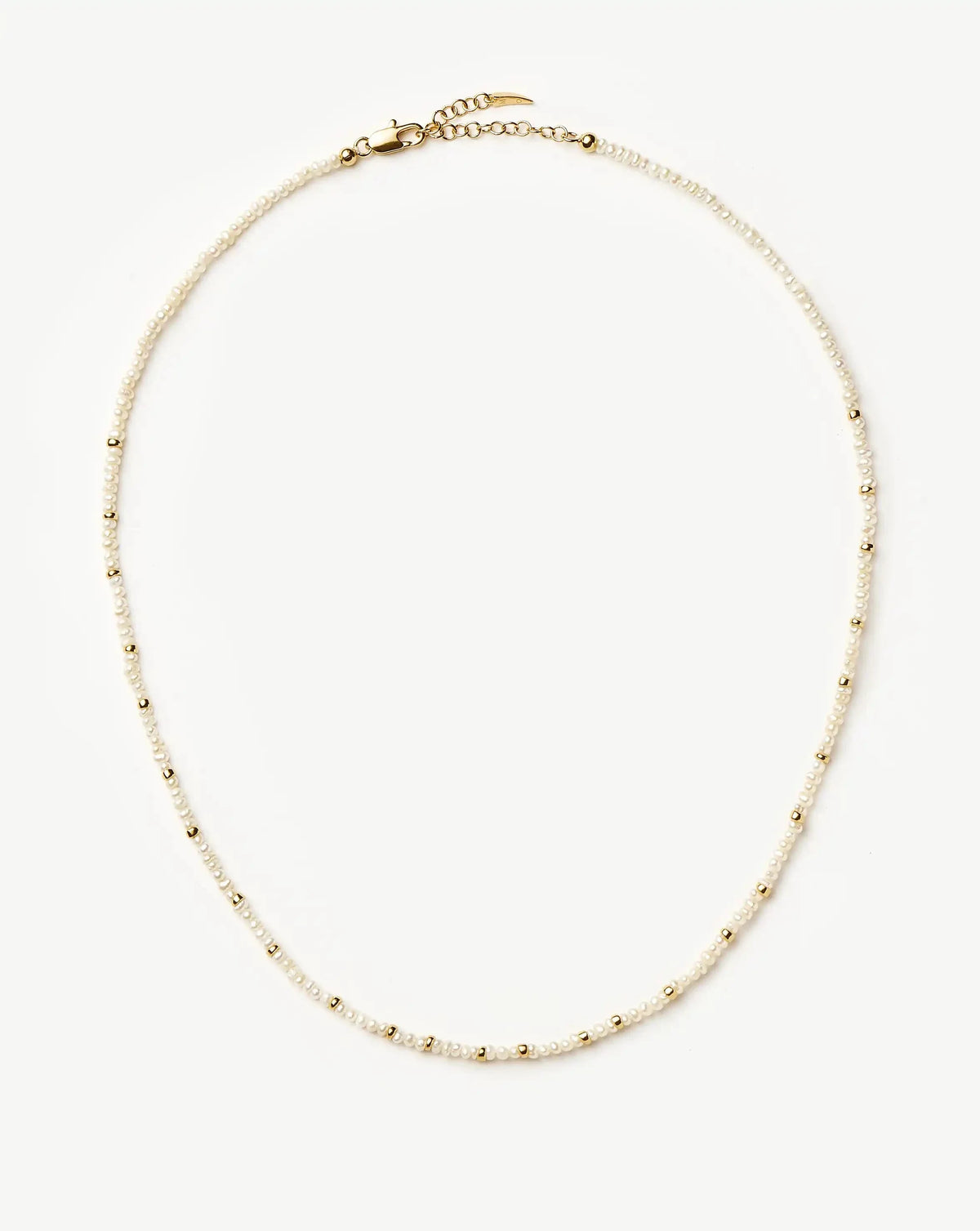 Micro Pearl Beaded Necklace | 18k Gold Plated/Pearl
