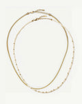The Everyday Pearl Necklace Set | 18k Gold Plated/Pearl