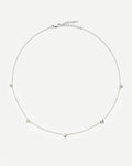 Molten Heart Mini Charm Choker | Sterling Silver