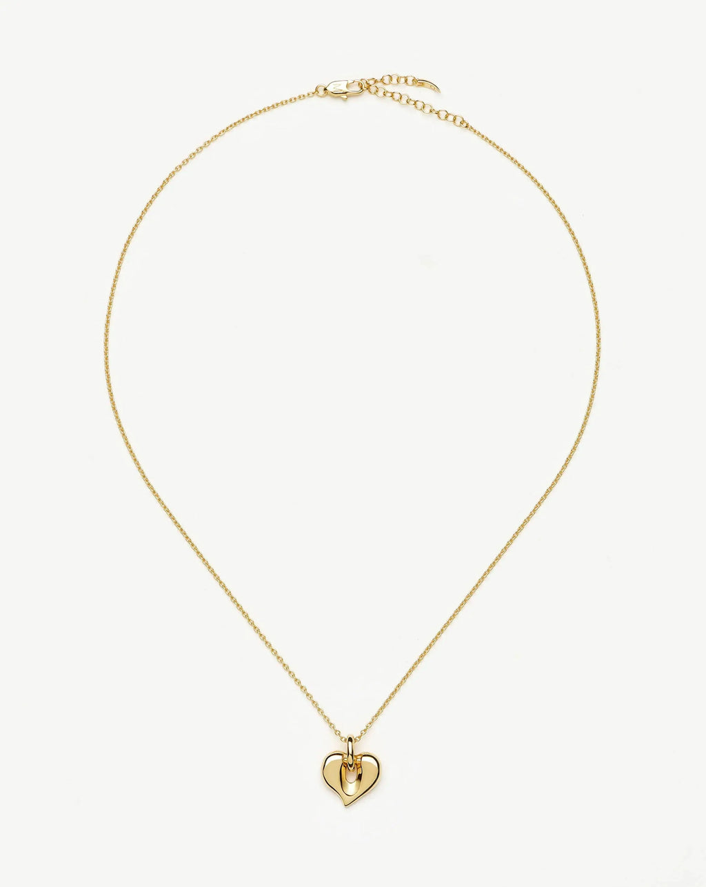 Molten Heart Pendant Necklace | 18k Gold Plated