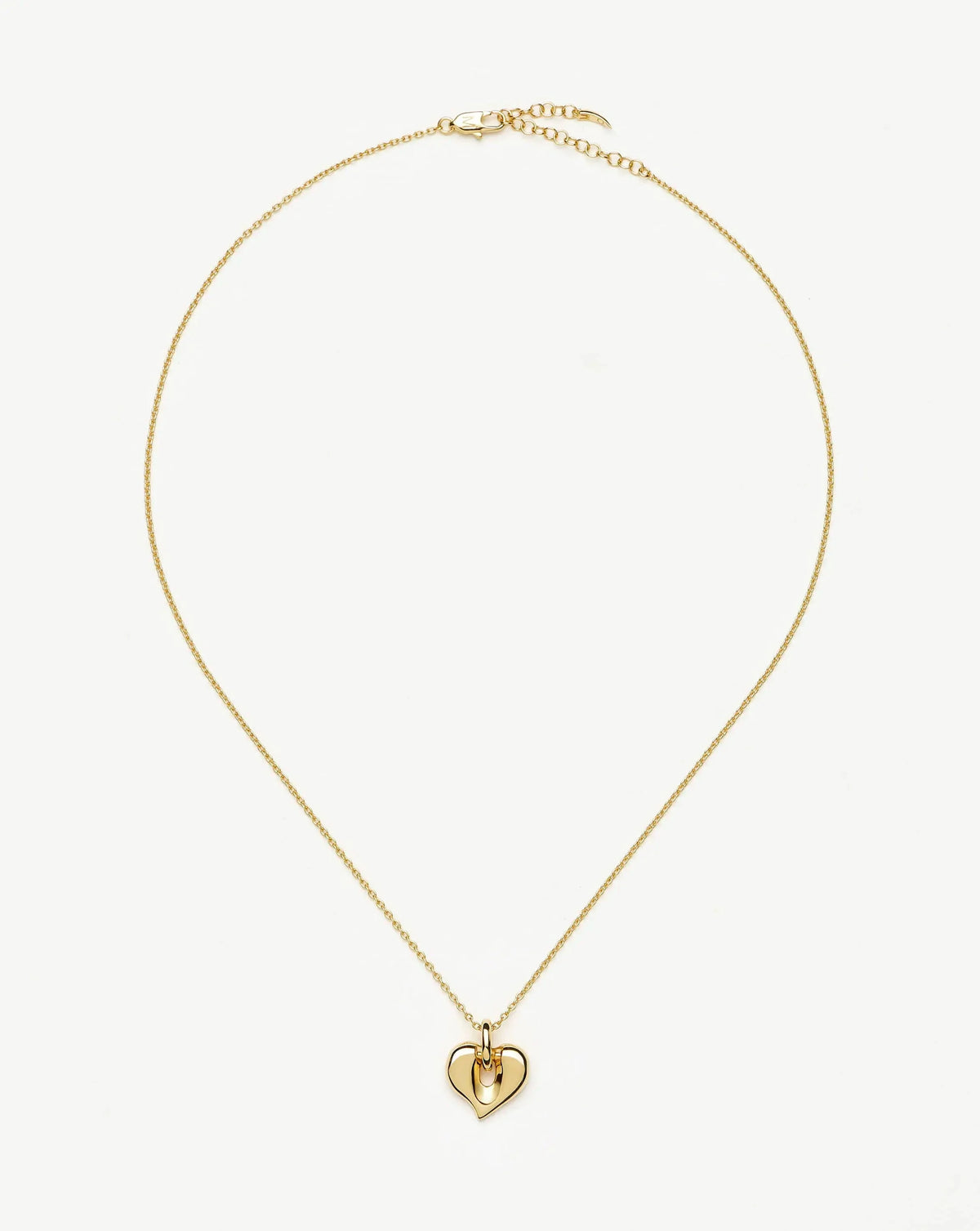 Molten Heart Pendant Necklace | 18k Gold Plated