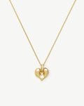 Molten Heart Pendant Necklace | 18k Gold Plated