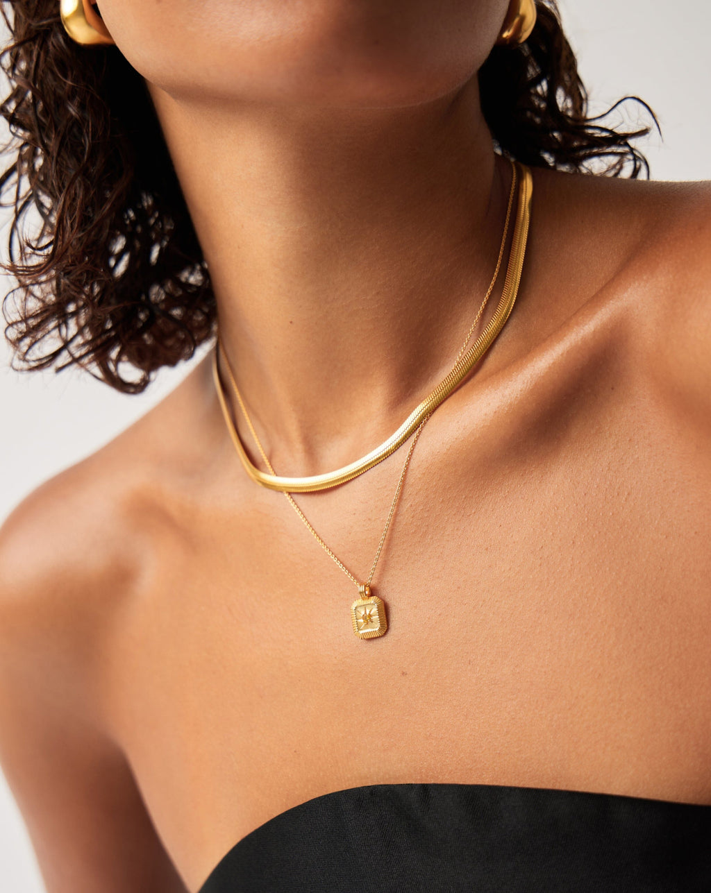 November Birthstone Pendant Necklace | 18k Gold Vermeil/Citrine