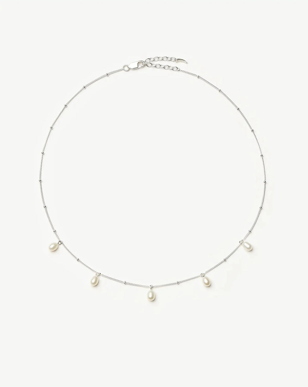 Pearl Baya Baroque Chain Choker | Sterling Silver/Pearl