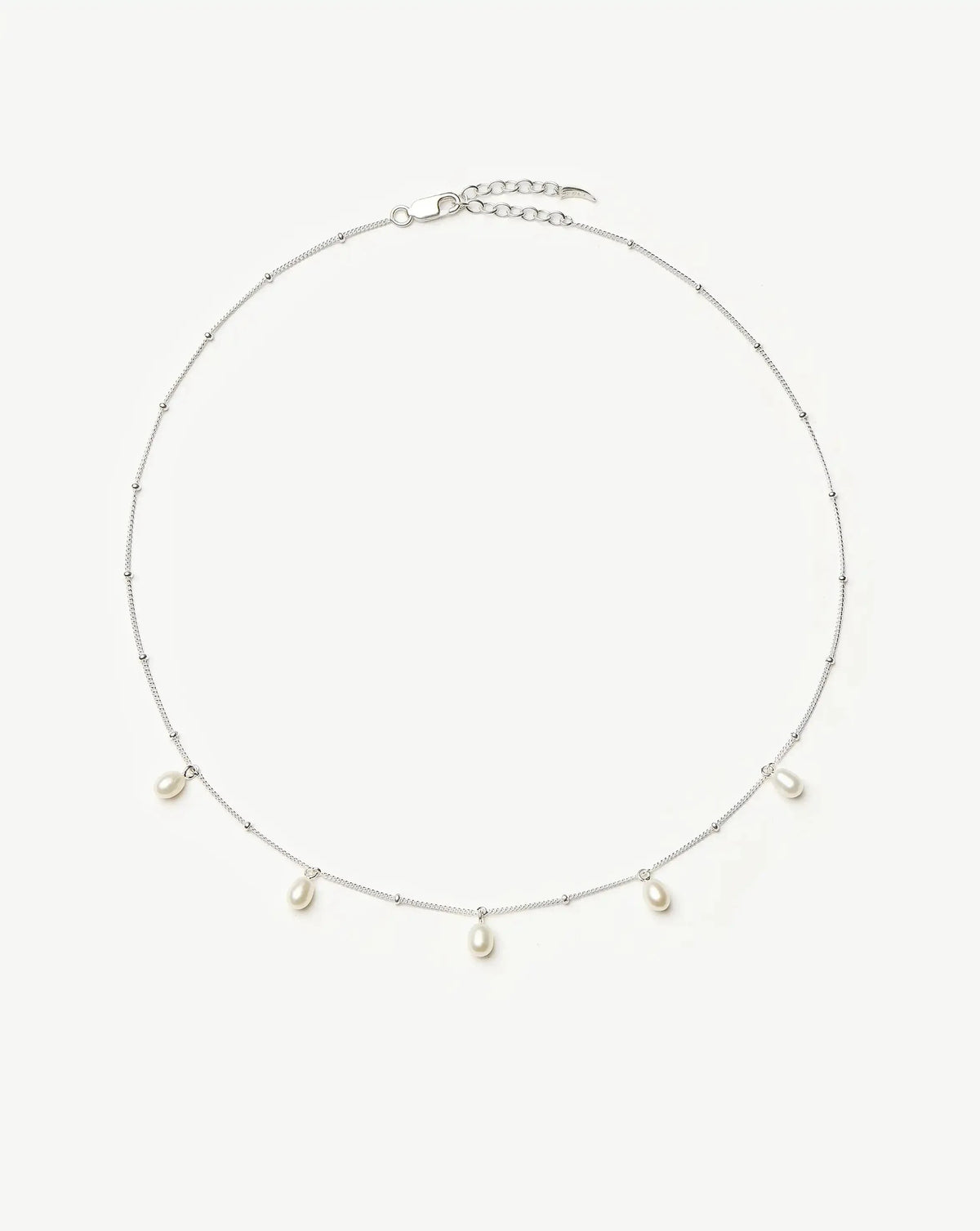 Pearl Baya Baroque Chain Choker | Sterling Silver/Pearl