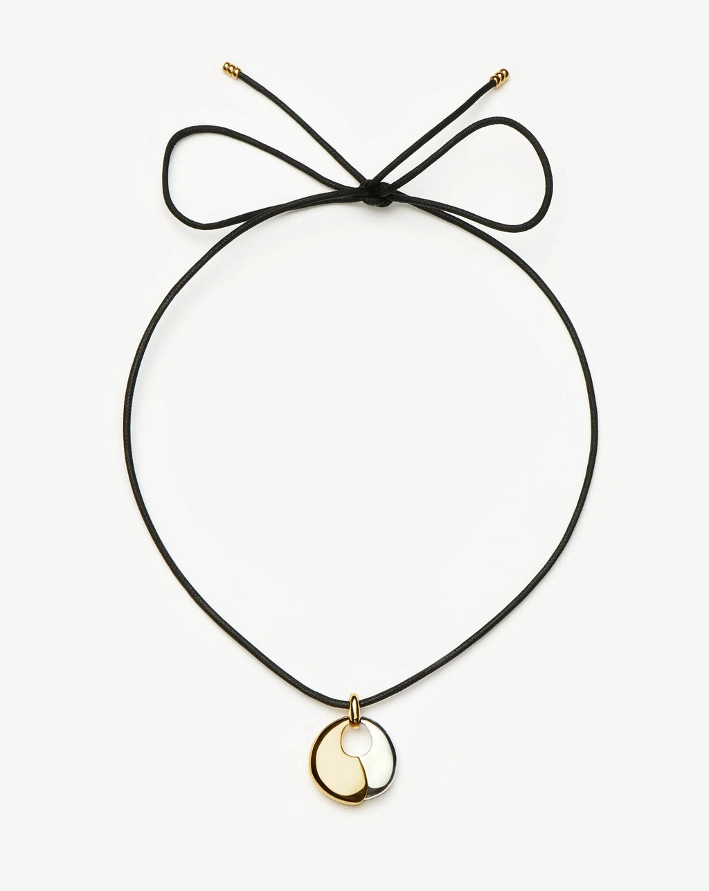 Sculptural Pebble Pendant Necklace Set | Mixed Metal