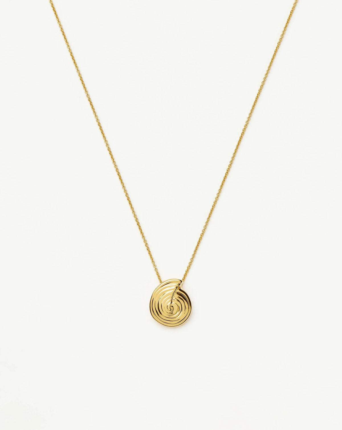 Spiral Mini Pendant Necklace | 18k Gold Plated