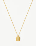 June Birthstone Pendant Necklace | 18k Gold Vermeil/Rainbow Moonstone