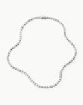 Tennis Round Necklace | Silver Plated/Cubic Zirconia