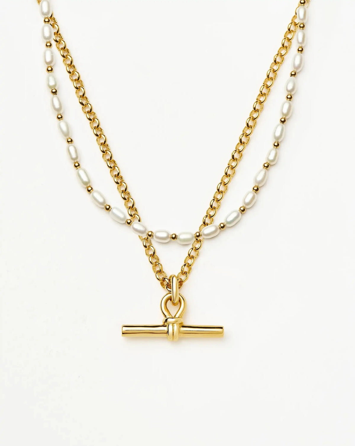 The Andy Pearl Necklace Set | 18k Gold Plated/Pearl