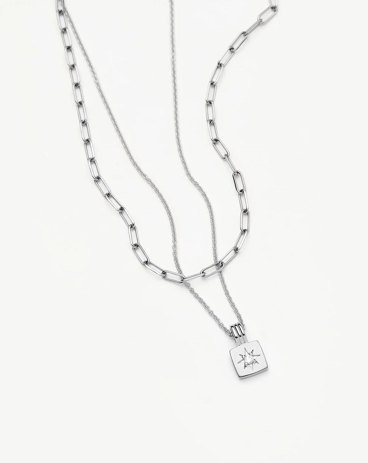 The Effortless Necklace Set | Platinum Plated
